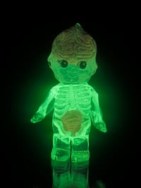 Image 3 of 4.5inch Anatomy Glow in the Dark Skeleton Kewpie Double Cast Resin Figure (Plus Mystery Mini Figure)