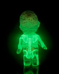 Image 5 of 4.5inch Anatomy Glow in the Dark Skeleton Kewpie Double Cast Resin Figure (Plus Mystery Mini Figure)