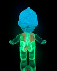 Image 5 of Blue Green Glow in the Dark Anatomy 3 inch Double Cast Kilos Kewpie Resin Figure