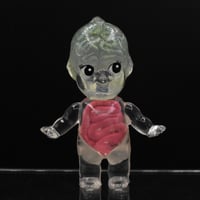 Image 2 of Blue Green Glow in the Dark Anatomy 3 inch Double Cast Kilos Kewpie Resin Figure