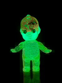 Image 3 of 3 inch Glow in the Dark Anatomy Skeleton Kewpie Double Cast Resin Figure 