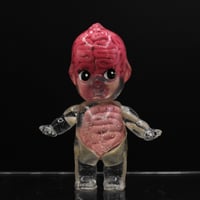 Image 2 of 3 inch Glow in the Dark Anatomy Skeleton Kewpie Double Cast Resin Figure 
