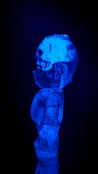 Image 12 of X-Ray Kewpie Purple Skull and Skeleton Glow in the Dark 3 inch Double Cast Resin Figure