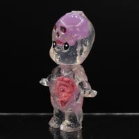 Image 5 of X-Ray Kewpie Purple Skull and Skeleton Glow in the Dark 3 inch Double Cast Resin Figure