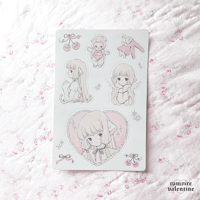 Image 2 of Chobits Chii 4x6" Vinyl Sticker Sheet
