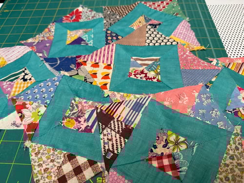 Image of 2–5 1/2” blocks—1938 ‘BLOCKADE’ pattern