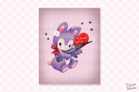 Image 1 of Strange Sweeties F*ck Around & Find Out Gun Bun 8x10" Poster Print