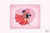 Little Kitsch Revolutionary Valentine Girl 8x10" Poster Print