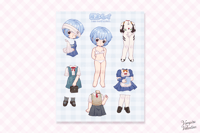 Image 1 of I Am (Not) A Paper Doll Rei Evangelion 8x10" Poster Print