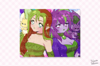 Image 1 of 90s Anime Aesthetic Neo Faeries 8x10" Poster Print