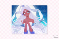 Image 1 of 90s Anime Aesthetic Moon Princess Yue  8x10" Poster Print