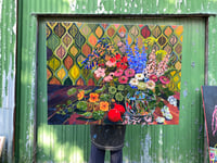 Flowers and Wallpaper 