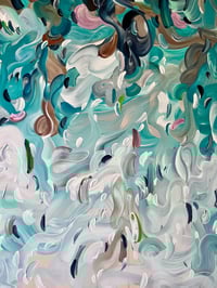 Image 2 of 🔴 'Ocean's spirit, unfolding' - 185x95cm, FRAMED