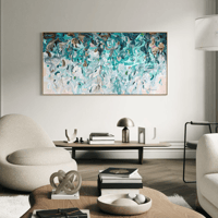 Image 5 of 🔴 'Ocean's spirit, unfolding' - 185x95cm, FRAMED