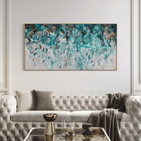 Image 8 of 🔴 'Ocean's spirit, unfolding' - 185x95cm, FRAMED