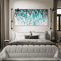 Image 10 of 🔴 'Ocean's spirit, unfolding' - 185x95cm, FRAMED