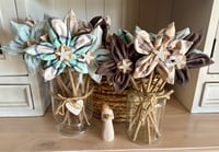 Image 1 of Memory Flowers custom created from a clients loved ones lovely shirt collection