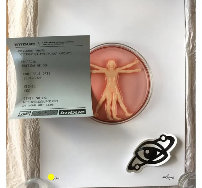 Imbue : Vitruvian Man Made Print Signée Numérotée