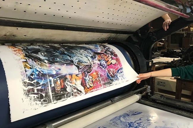 PichiAvo et Vhils Triumph Lithographie 2020