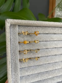 Image 4 of Golden Sweetheart Crystal Rings