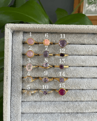 Image 2 of Blush & Bloom Crystal Rings 