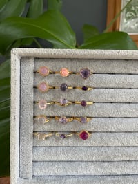Image 3 of Blush & Bloom Crystal Rings 