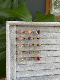 Image 6 of Blush & Bloom Crystal Rings 