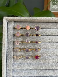 Image 1 of Blush & Bloom Crystal Rings 