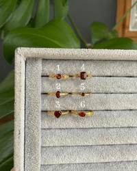 Image 1 of Golden Red Crystal Rings!