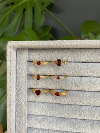 Image 4 of Golden Red Crystal Rings!