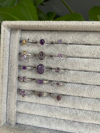 Image 3 of Violet Valentine Crystal Rings