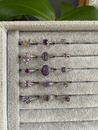 Image 2 of Violet Valentine Crystal Rings