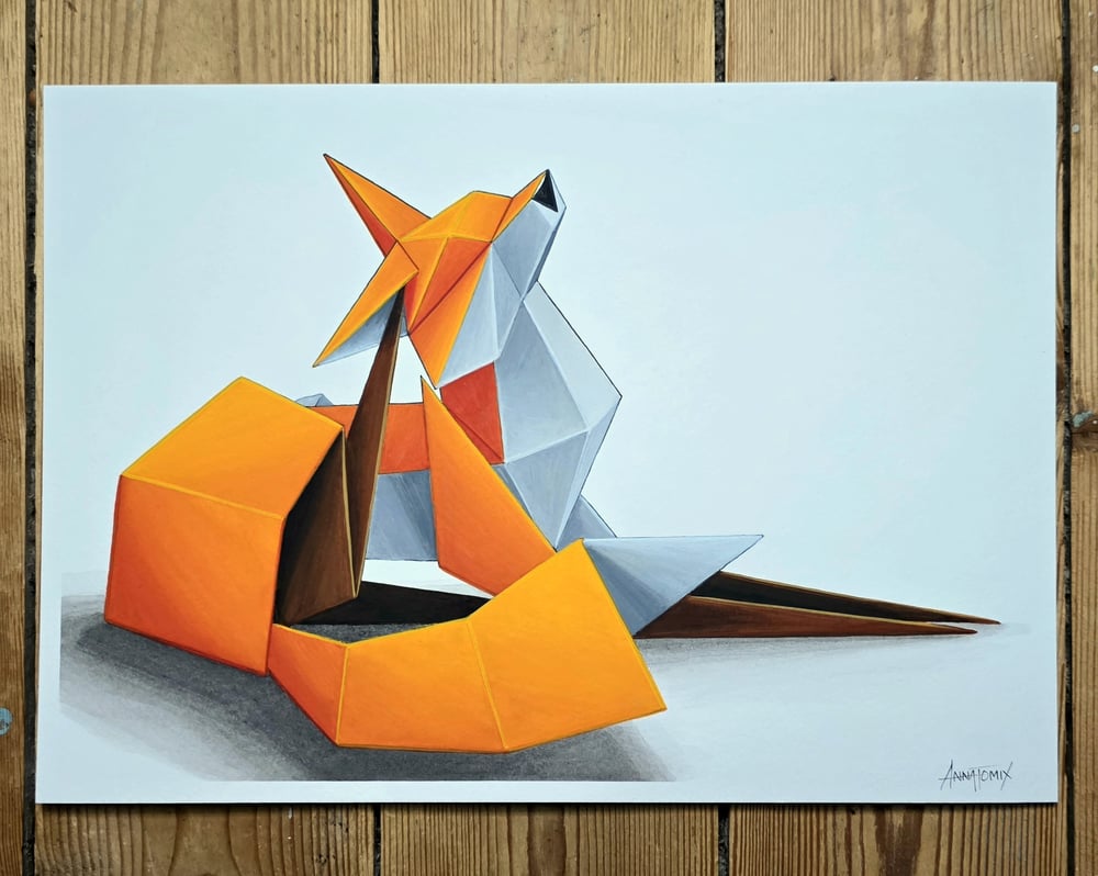 Image of "An itch to scratch" original watercolour 