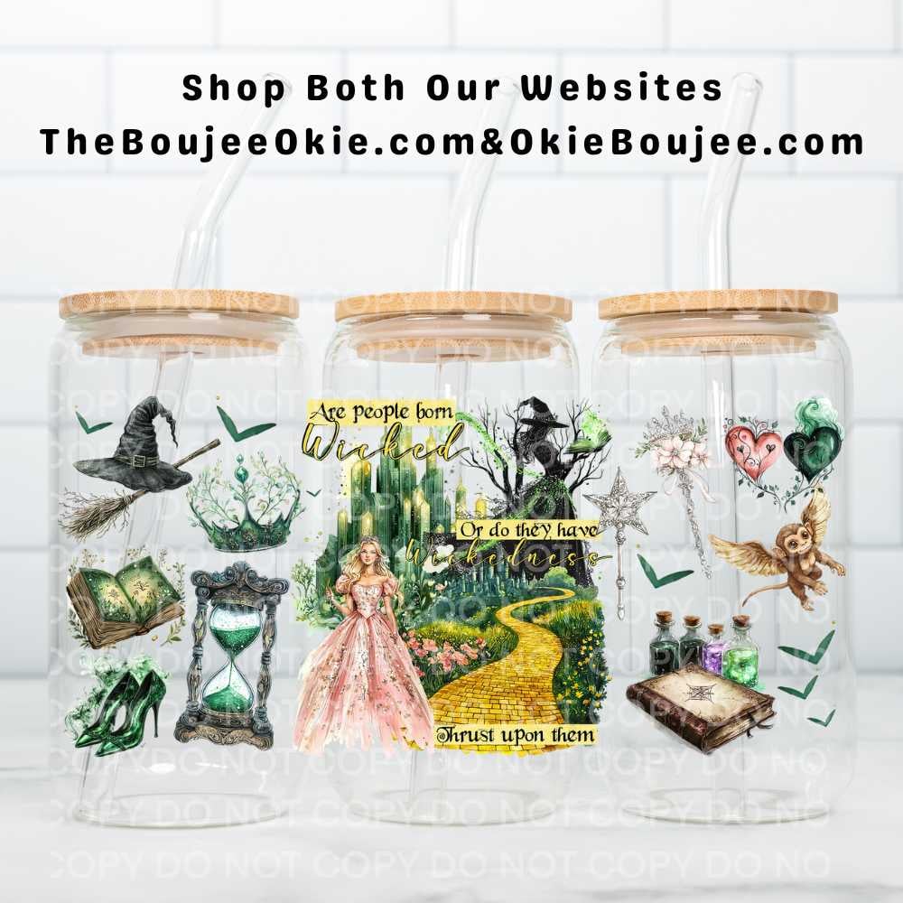 Image of Are People Born Wicked Uv Dtf Wrap W0723