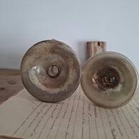 Image 10 of Wonderful Weathered  Antique Mercury Glass Candlestick Holder