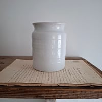 Image 4 of Antique Victorian Banded Storage Jar M Sugar