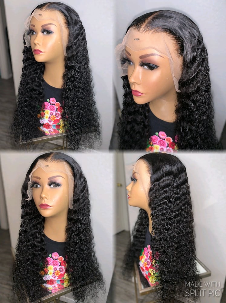 Image of 28 Inch HD Deep Wave Lace Frontal Wig 