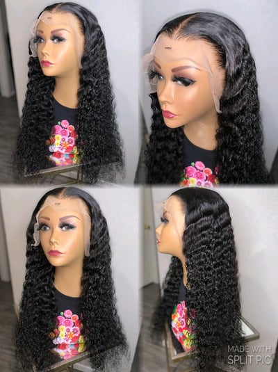 Image of 28 Inch HD Deep Wave Lace Frontal Wig 