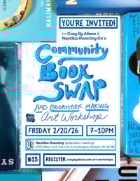 Image 1 of Community Book Swap and Bookmark Making Art Workshop