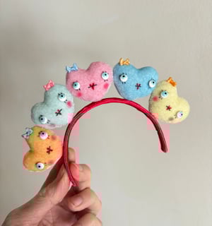 Image of Valentine Hearts Headband for Blythe Dolls 