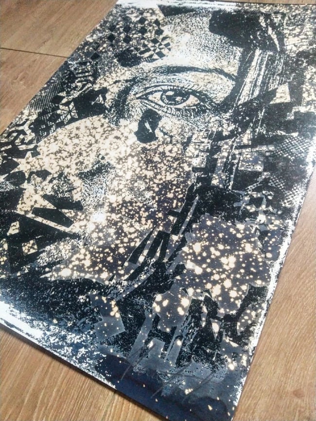 VHILS - CAUSTIC Lithographie Signée Numérotée