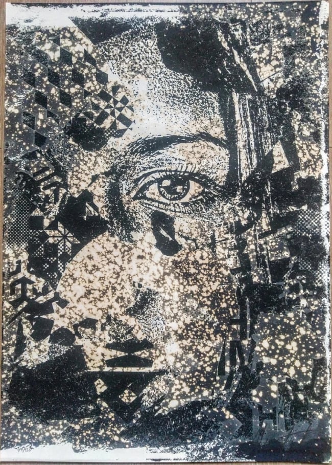 VHILS - CAUSTIC Lithographie Signée Numérotée