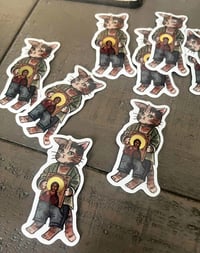 Image 1 of Gold foil Fool for Christ sticker