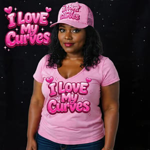 Image of LOVE MY CURVES PINK ON PINK SET