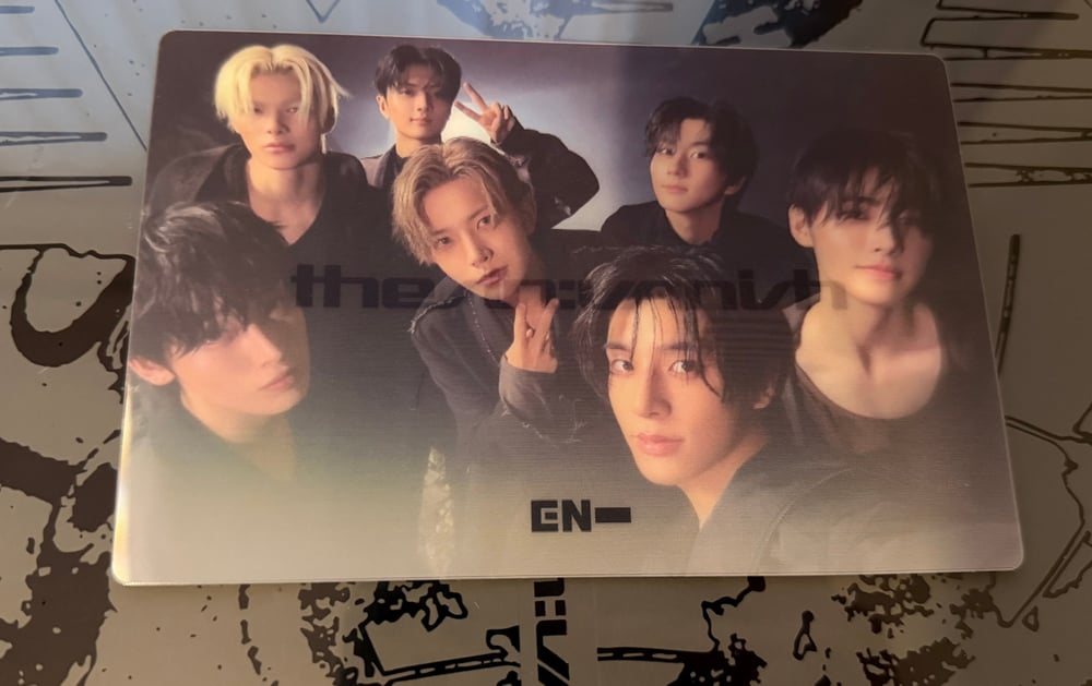 Image of Enhypen ‘THE SIN: VANISH’ Weverse Shop Holo Group Postcard POB