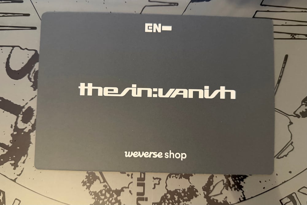 Image of Enhypen ‘THE SIN: VANISH’ Weverse Shop Holo Group Postcard POB