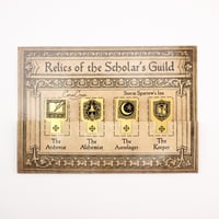Image 2 of "Relics of the Scholar's Guild" Metal Page Markers (Set of 4)