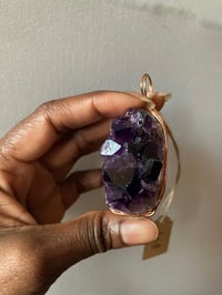 Image 1 of Amethyst Geode Necklace