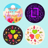 Life Hearts Theme Button Pins