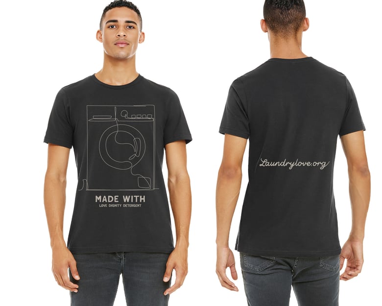Image of Illustrated Laundromat Shirt (made with love, dignity, detergent)